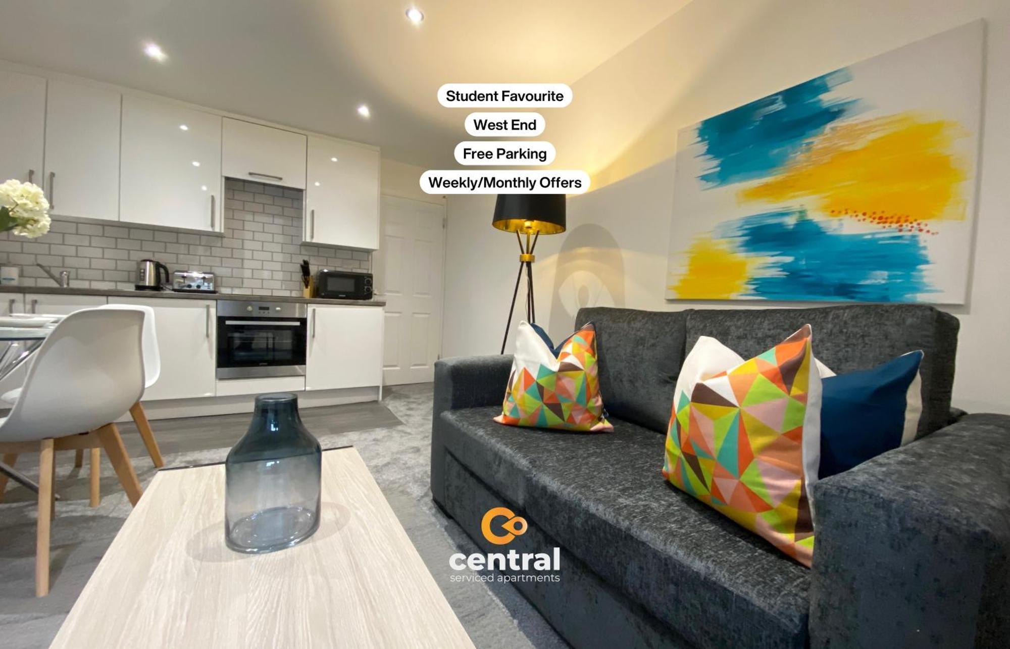 Central Serviced Apartments - Modern 1 Bedroom - Free Street Parking - Close To University Of Dundee - Weekly-Monthly Stay Offers - Wi-Fi - Student Relocation Or Temporary Stay Favourite エクステリア 写真